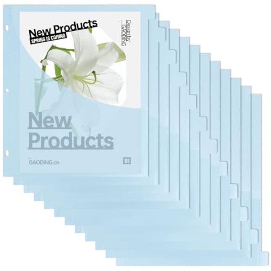 Tab Divider A4 - A4 Binder Dividers with Pockets -