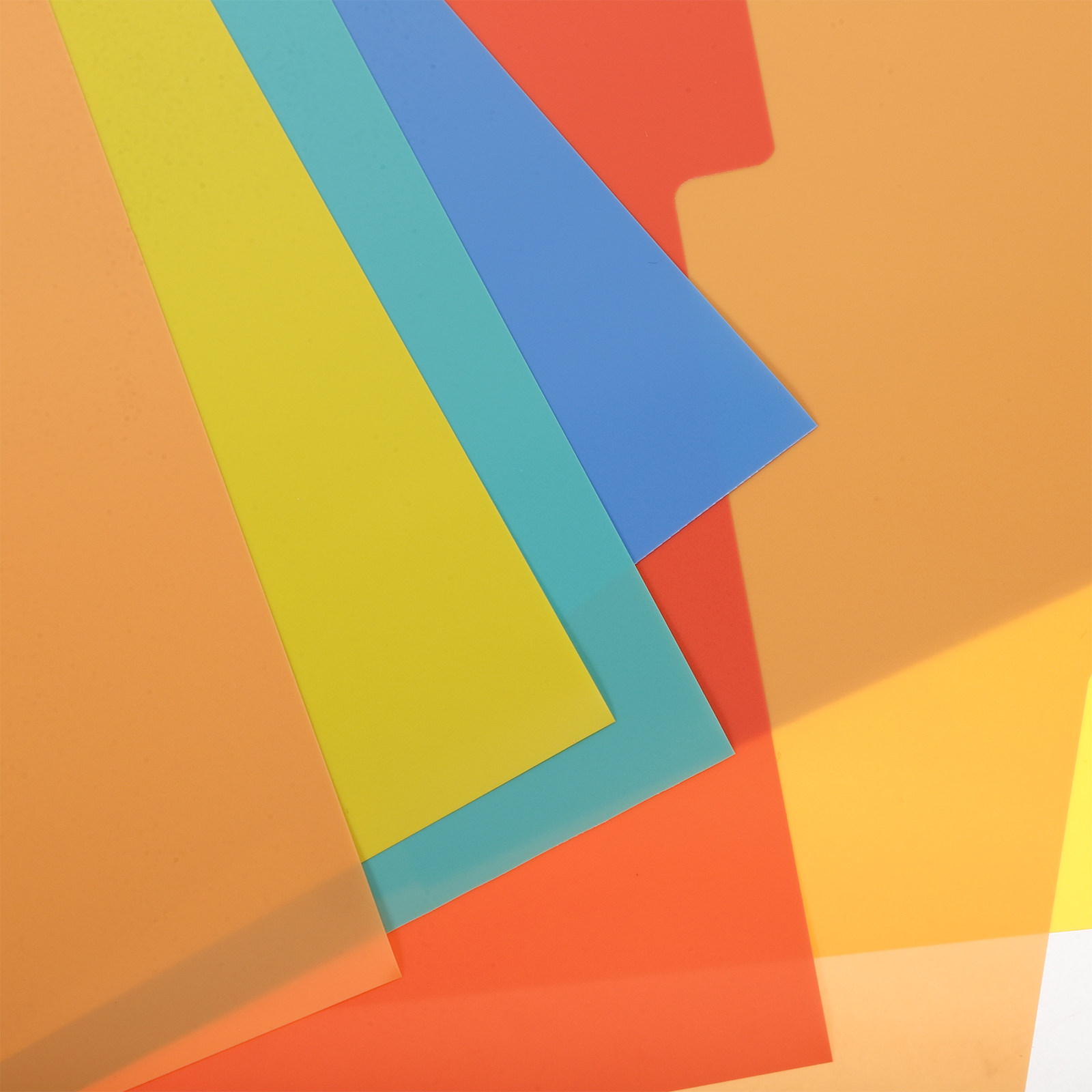 Tab Divider A4 - 2Sets A4 Binder Dividers PP Plastic