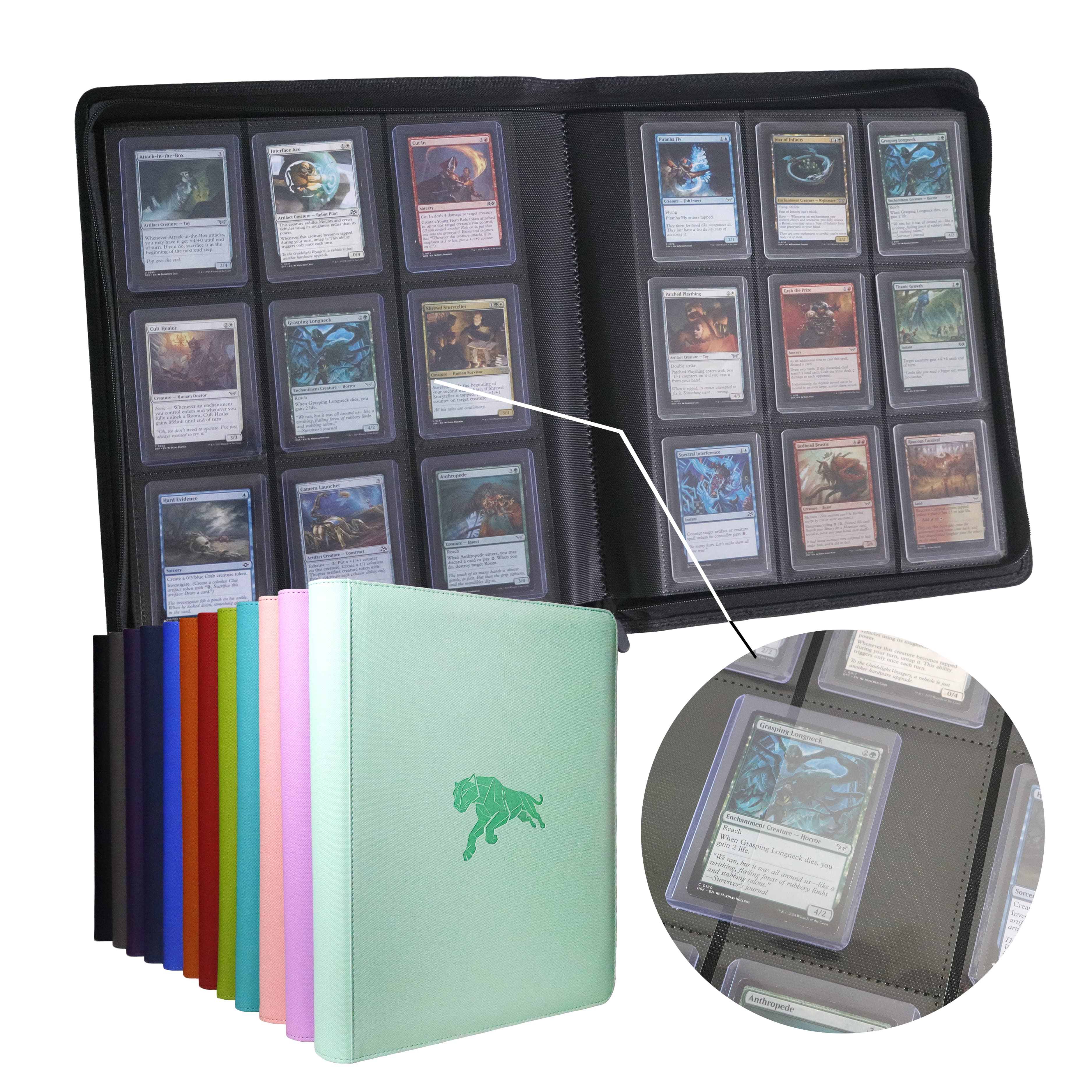 360 Pockets 9-Pocket PU Leathe - Card Index Box のレビューと価格