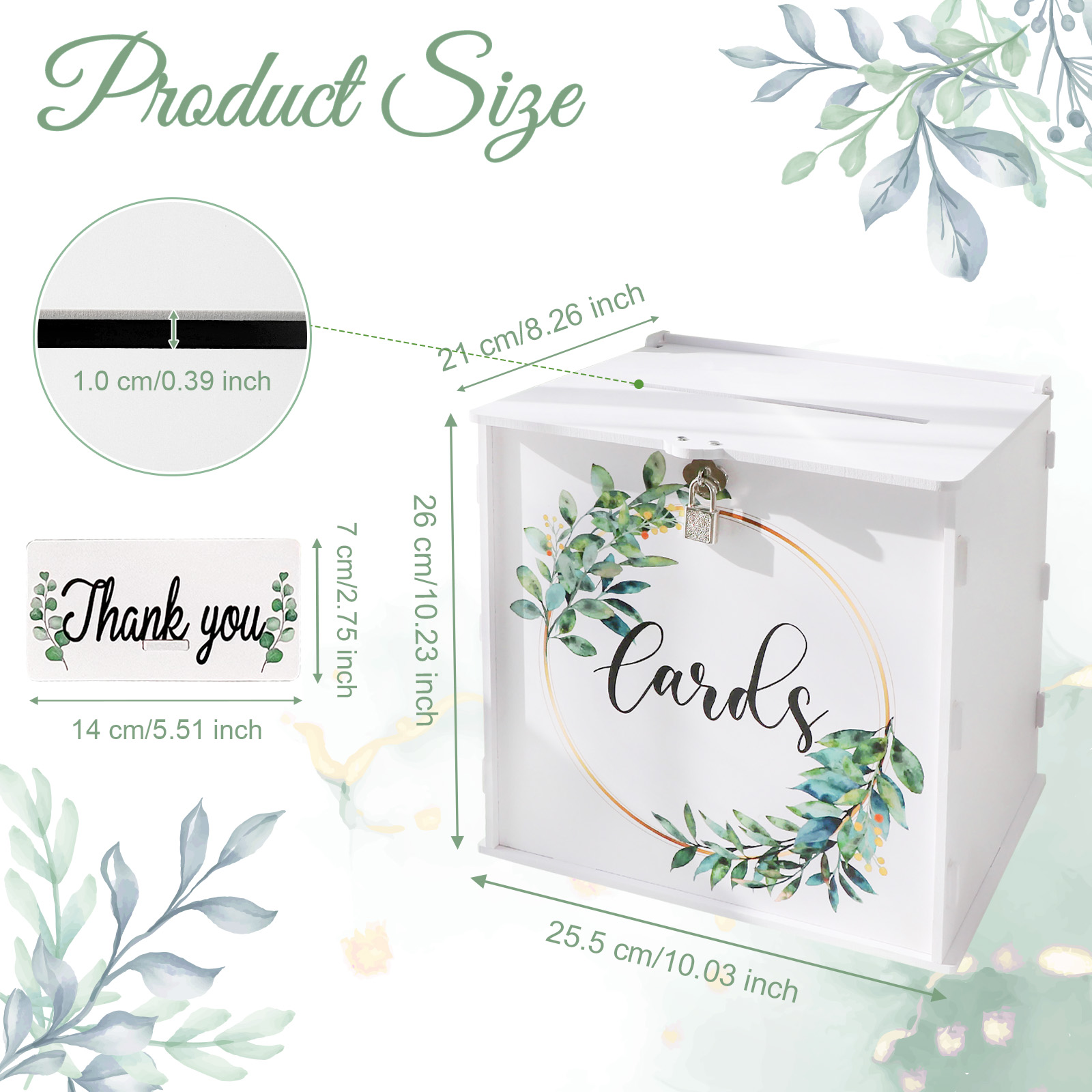 Wedding Card Box with Lock, PV - Card Index Box のレビューと価格