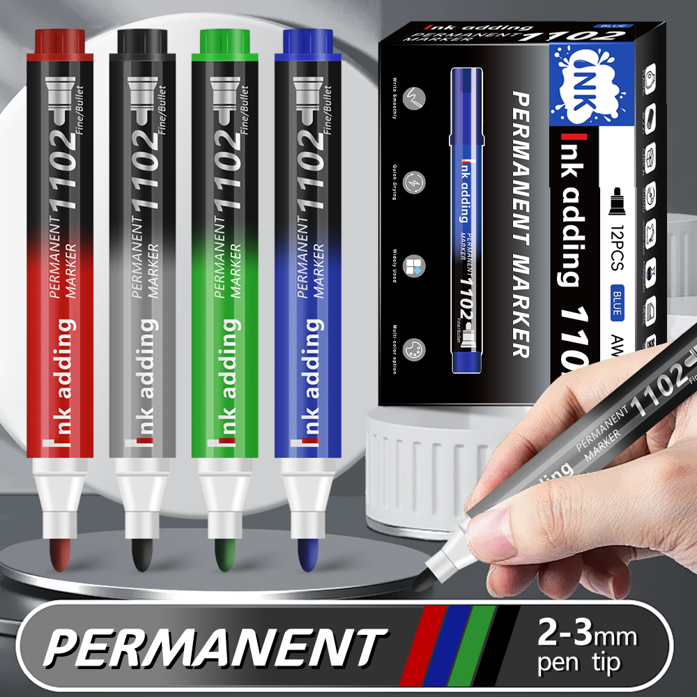 4/6/12 pcs/Set Permanent Marke - Correction Pen Fine のレビューと価格