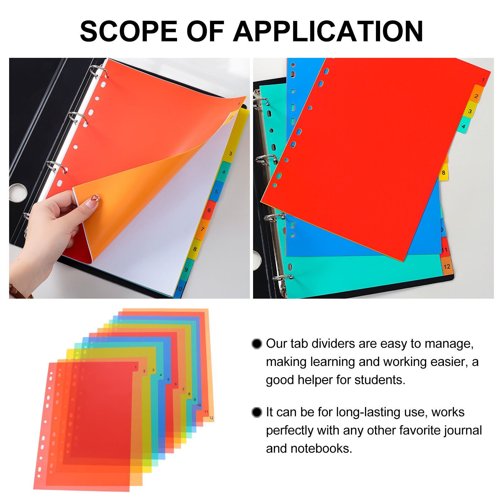 A4 Separated Loose Leaf Page D - Tab Divider A4 のレビューと価格