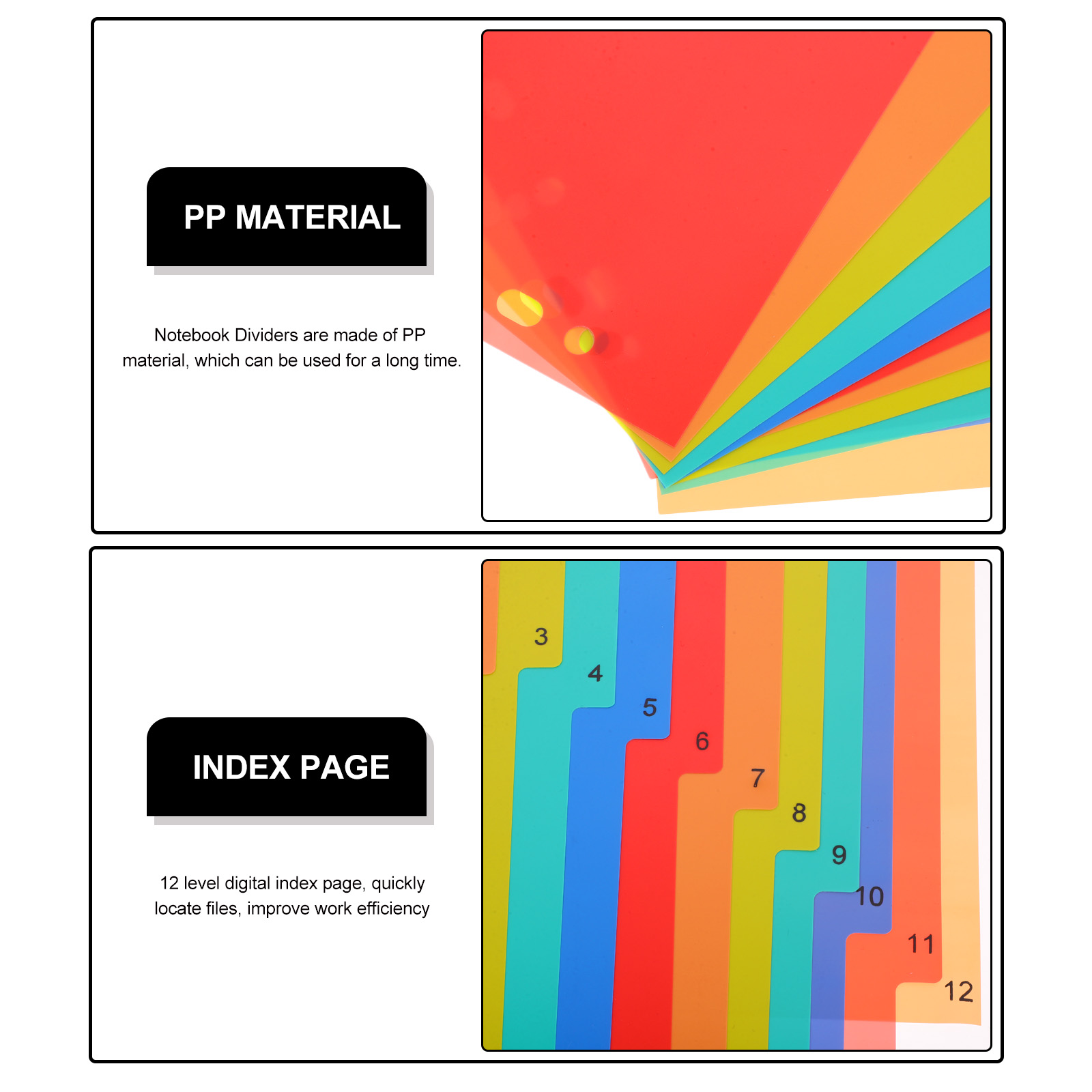 A4 Separated Loose Leaf Page D - Tab Divider A4 のレビューと価格