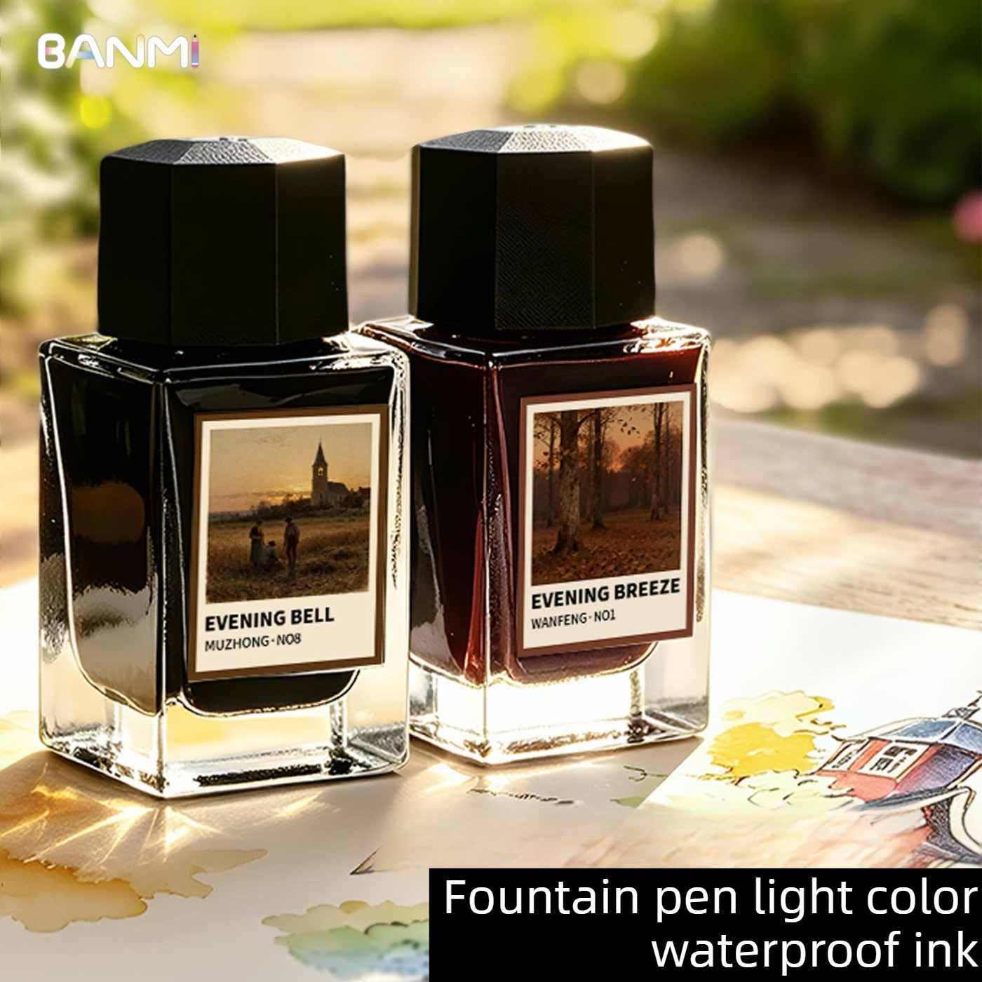 BANMI 10 Color Fountain Pens I - Fountain Pen Bottled Ink のレビューと価格