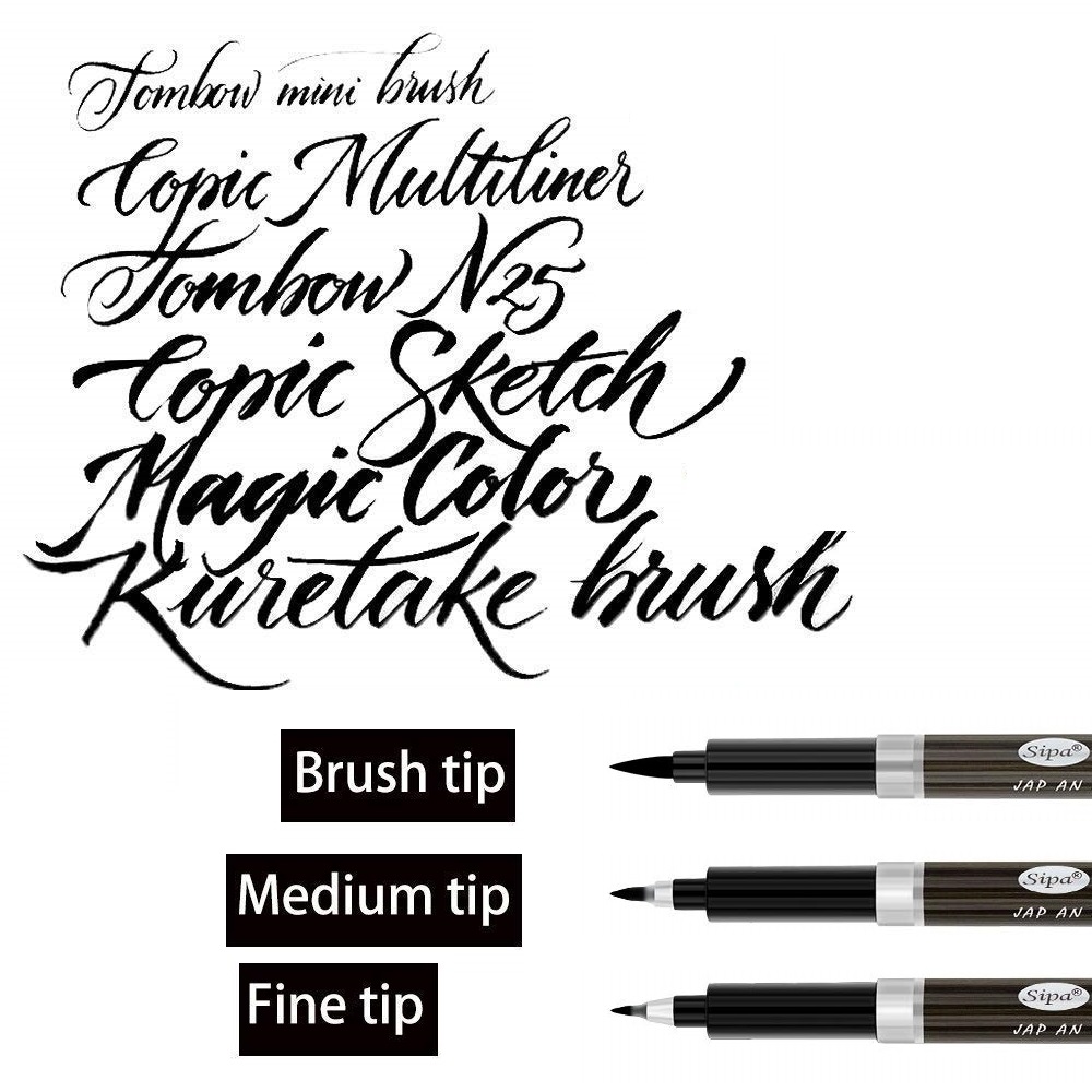 3pcs Calligraphy Pen Set Fine  - Correction Pen Fine のレビューと価格