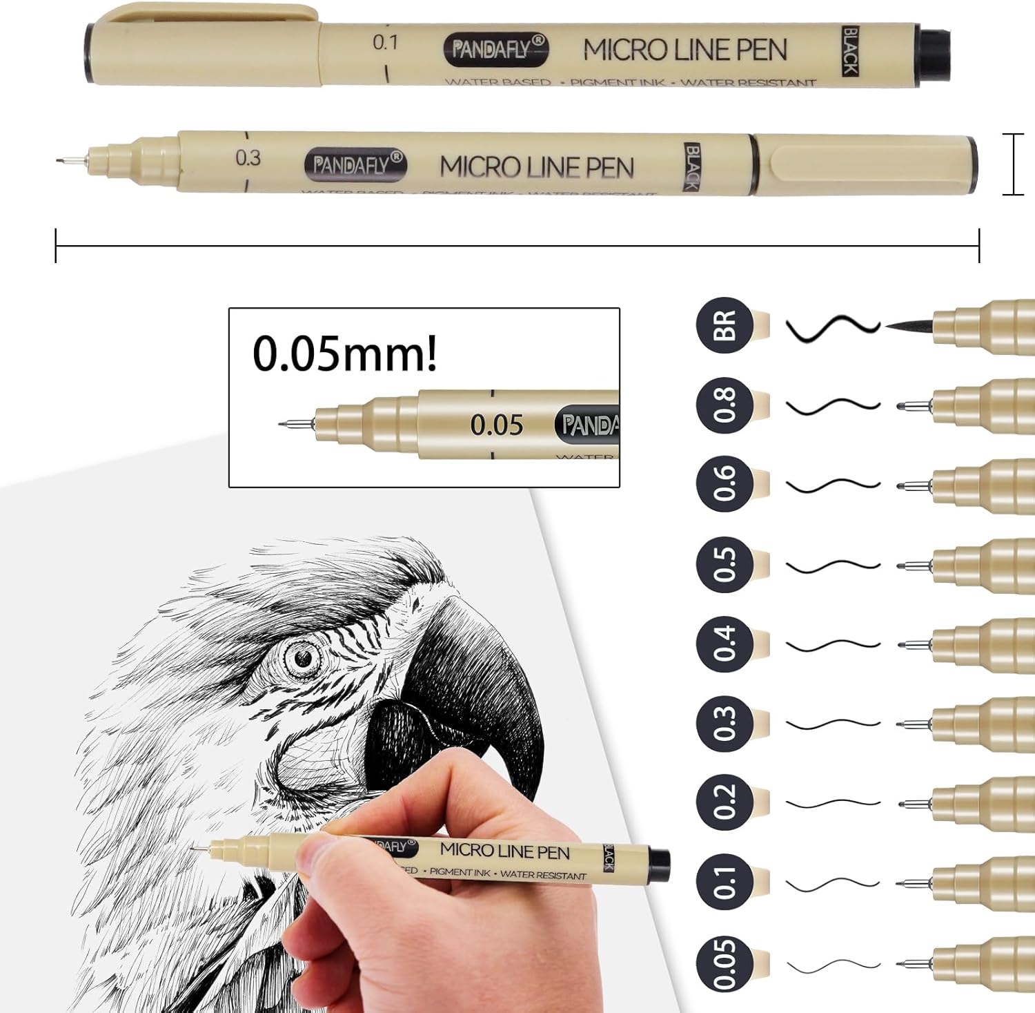 Black Micro-Pen Fineliner Ink  - Archive Box Set のレビューと価格