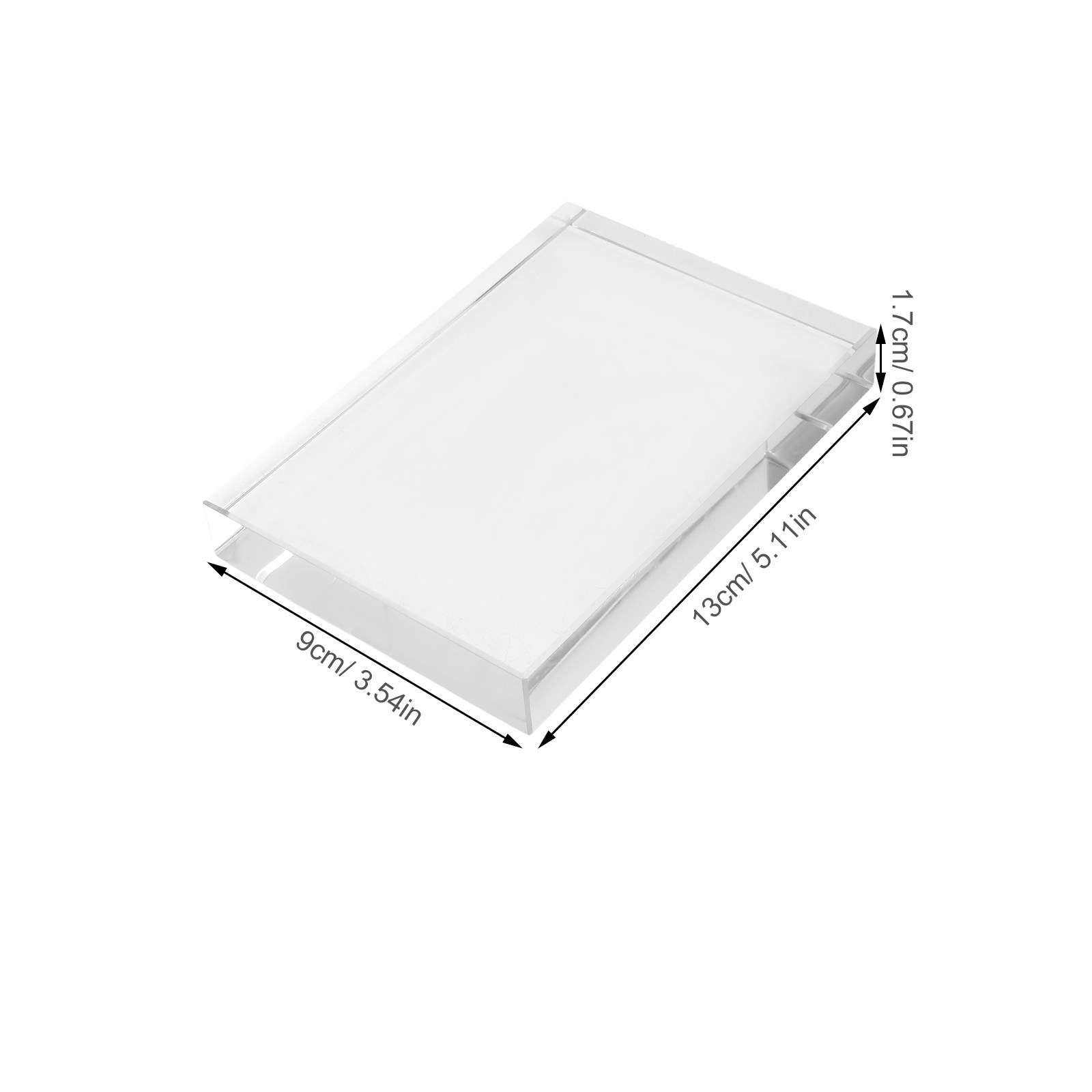 Crystal Square Glass Block Pap - Paper Weight Crystal のレビューと価格