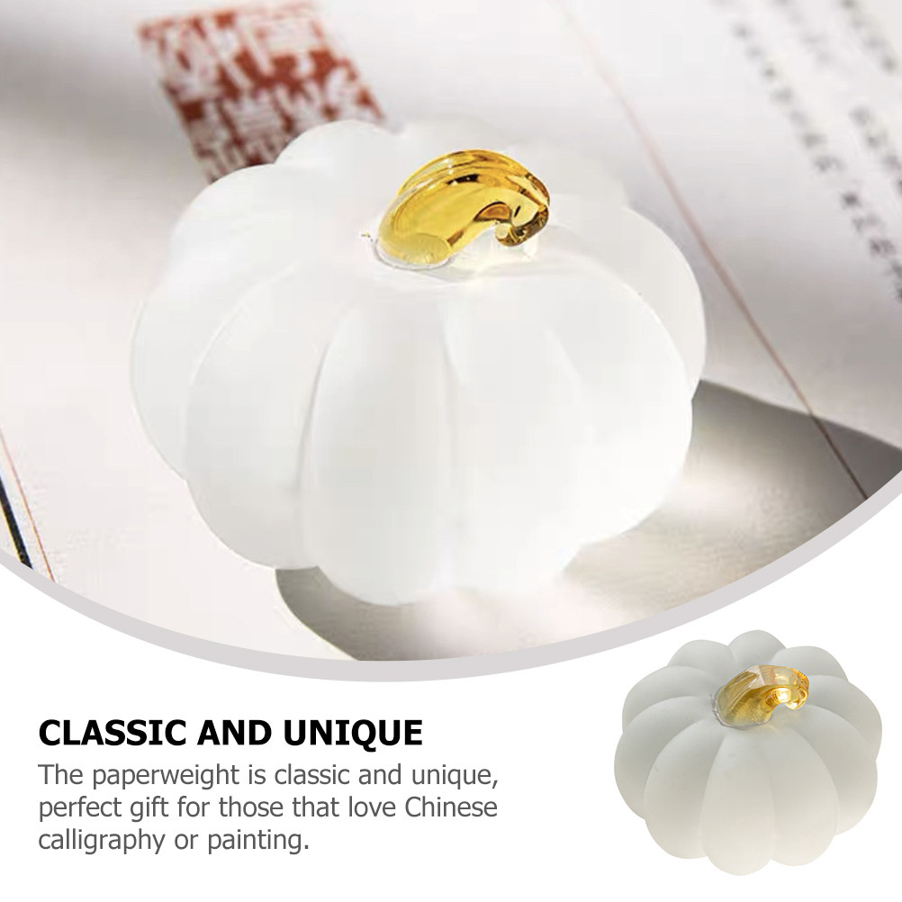 Pumpkin Shape Crystal Glass Pa - Paper Weight Crystal のレビューと価格