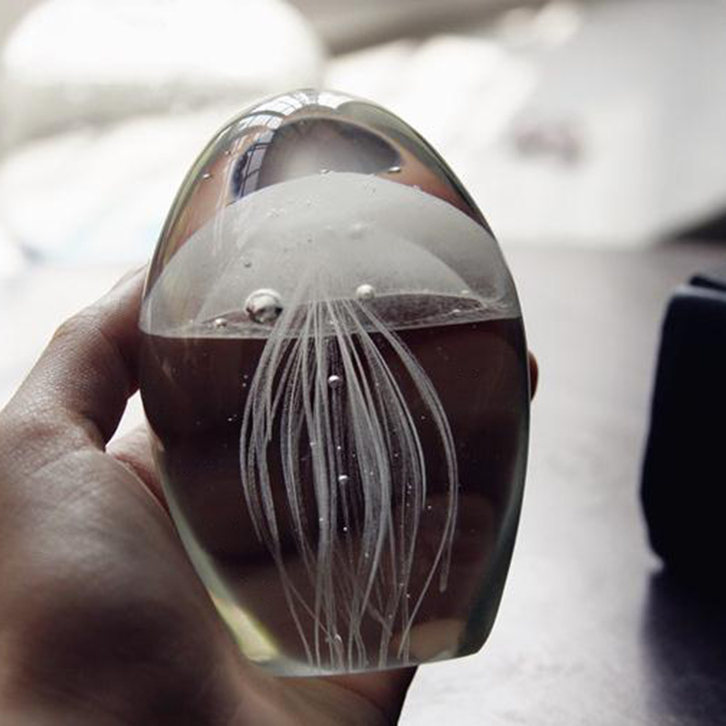 Miniature 3D Jellyfish Crystal - Paper Weight Crystal のレビューと価格