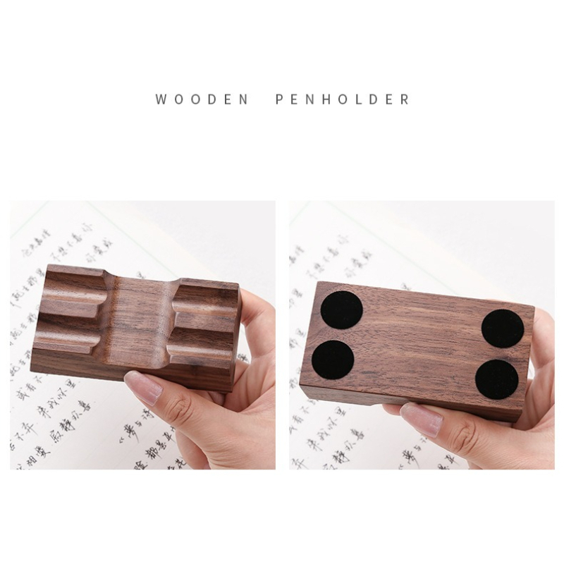 Walnut Wood Pen Holder Stand f - Pen Rest Single のレビューと価格