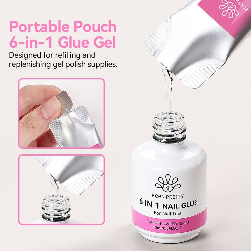 BORN PRETTY 15g 6 IN 1 Extensi - Gel Refill Pack のレビューと価格