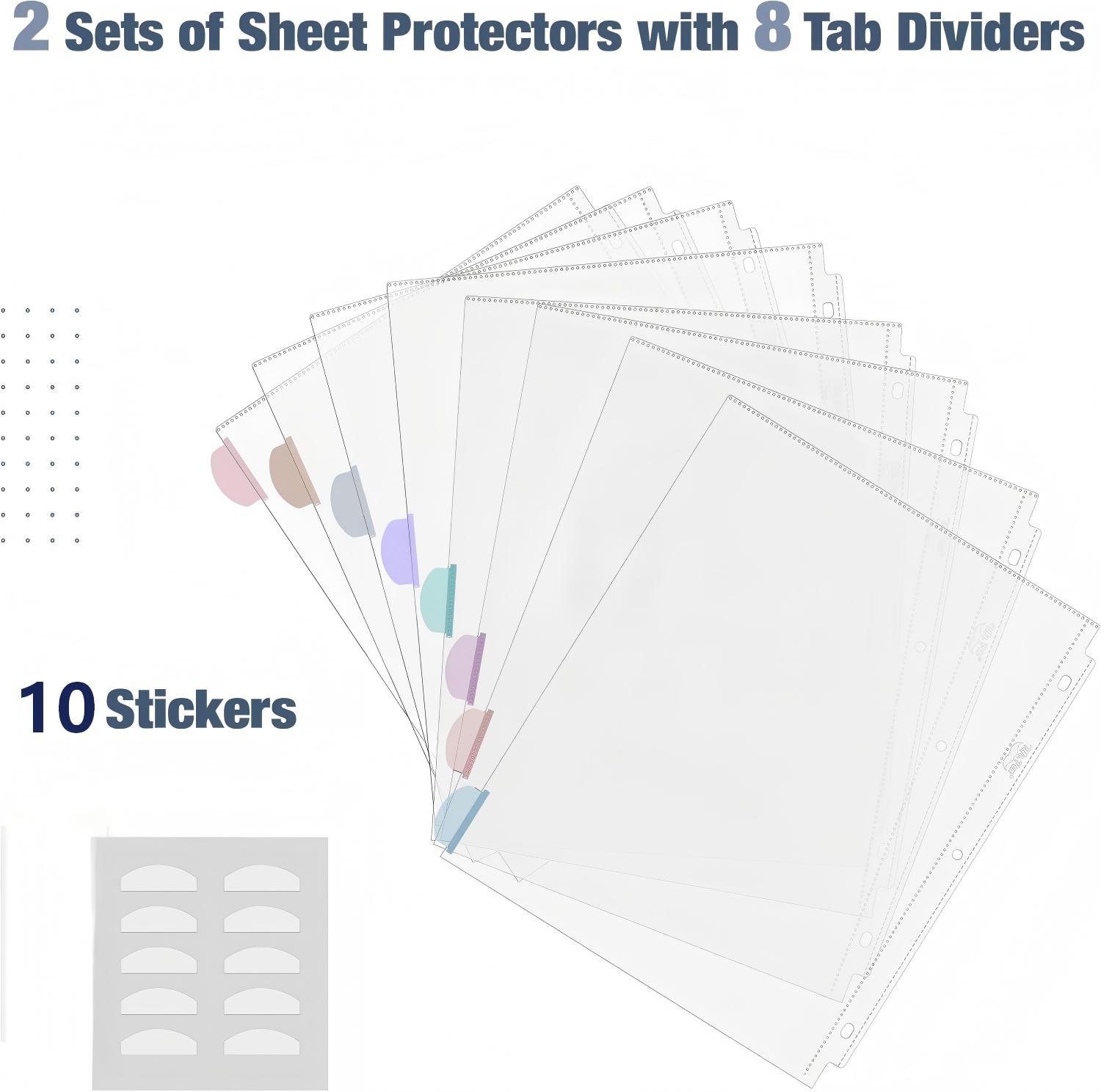 A4 Clear Sheet Protectors with - Tab Divider A4 のレビューと価格