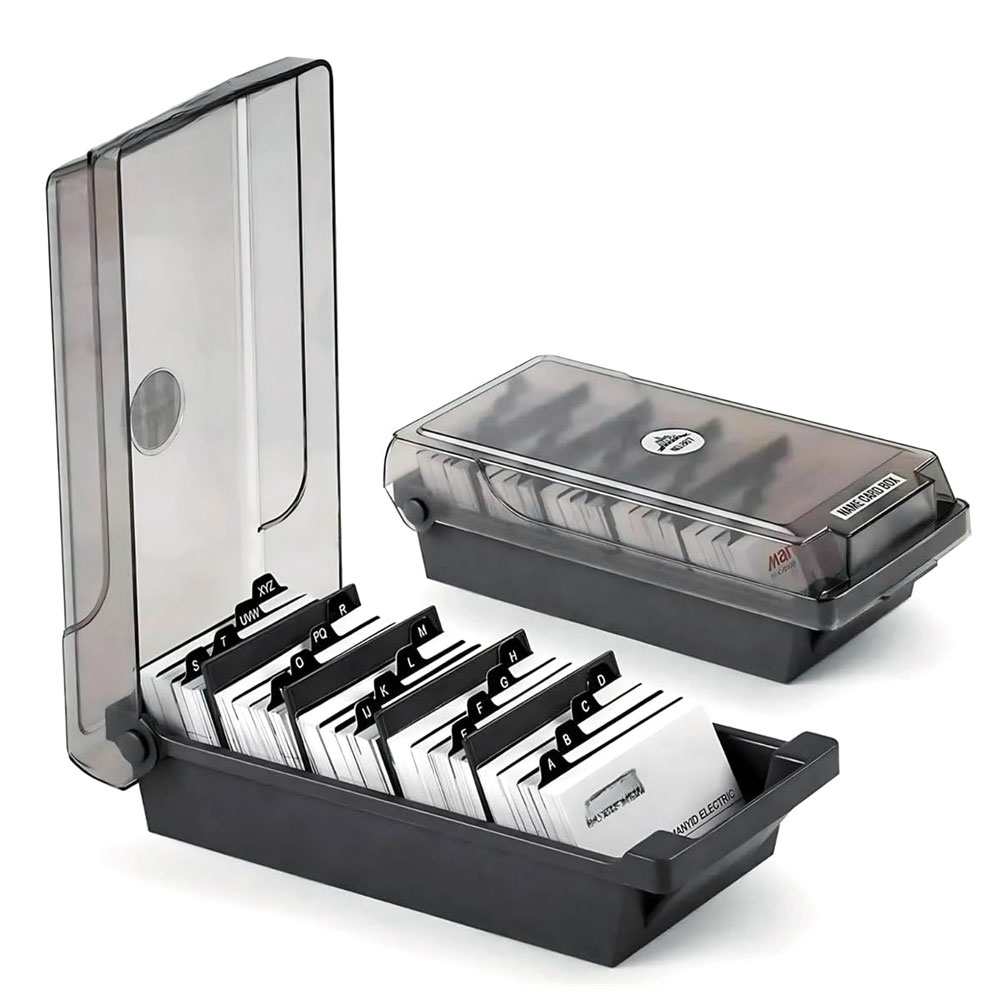 Desktop Business Card Box, Lar - Card Index Box のレビューと価格