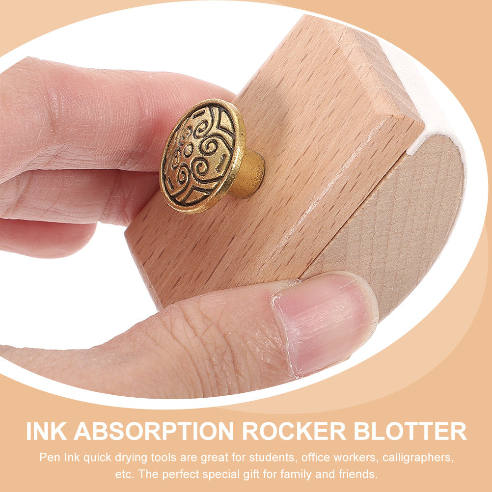2Pcs Wooden Rocker Ink Blotter - Ink Blotter Paper のレビューと価格