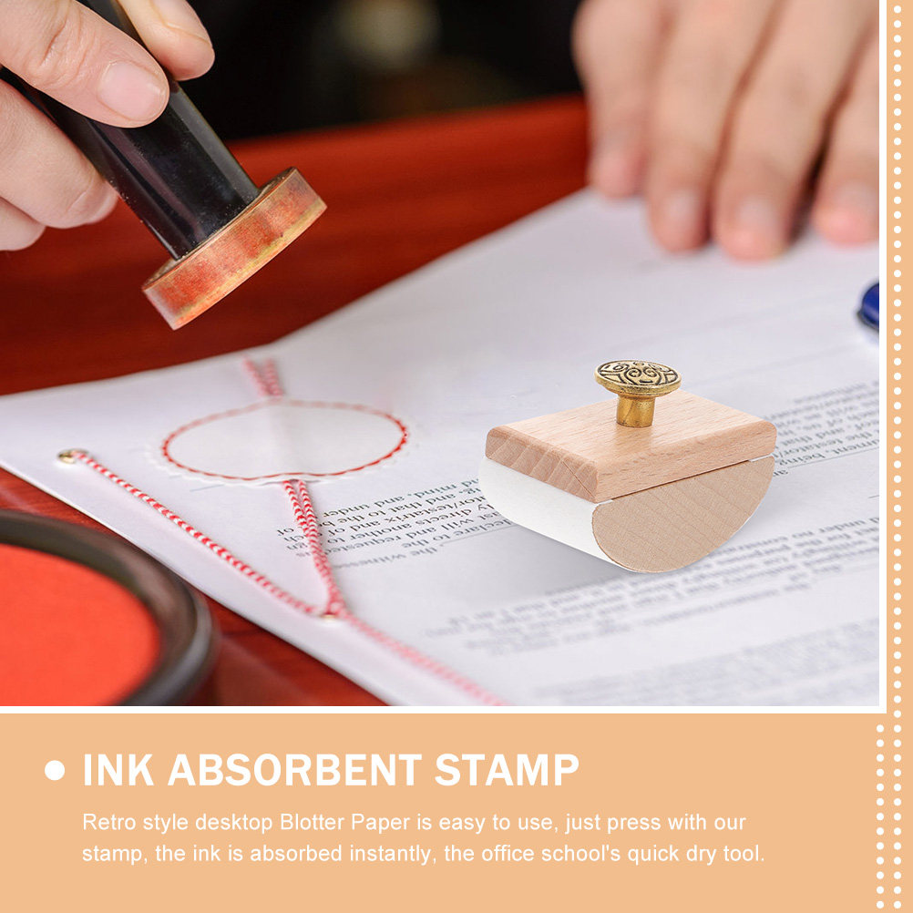 2Pcs Wooden Rocker Ink Blotter - Ink Blotter Paper のレビューと価格