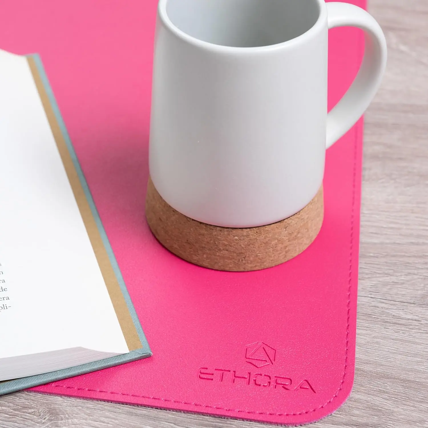 Desk Mat with Non-Slip Suede B - Leather Desk Pad のレビューと価格
