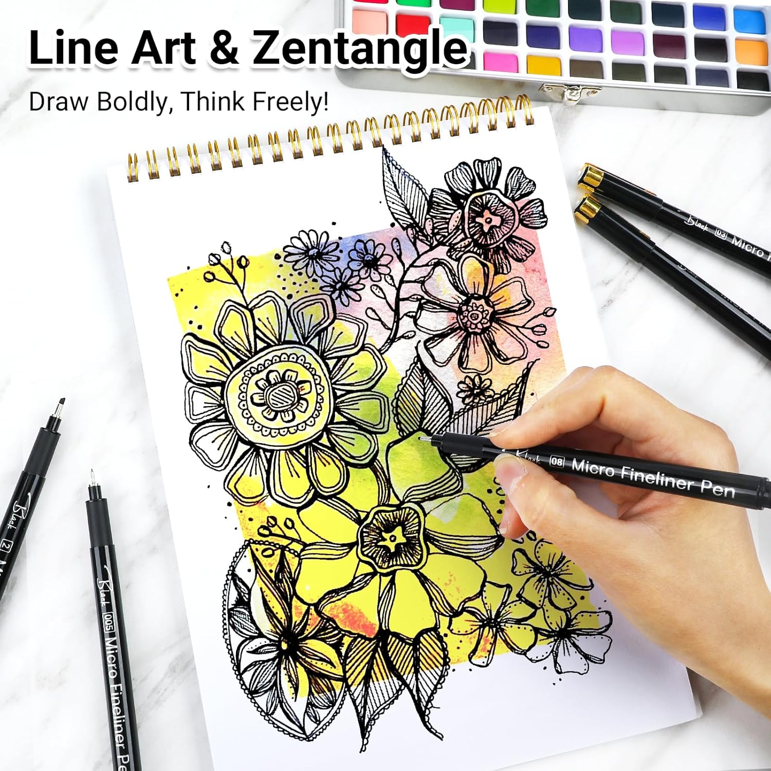 16 Black Fine Liner Pens Set,  - Archive Box Set のレビューと価格