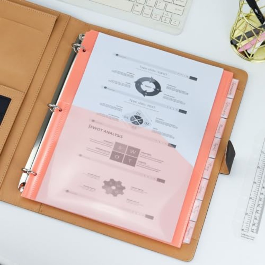 Binder Dividers with Pockets 8 - Tab Divider A4 のレビューと価格