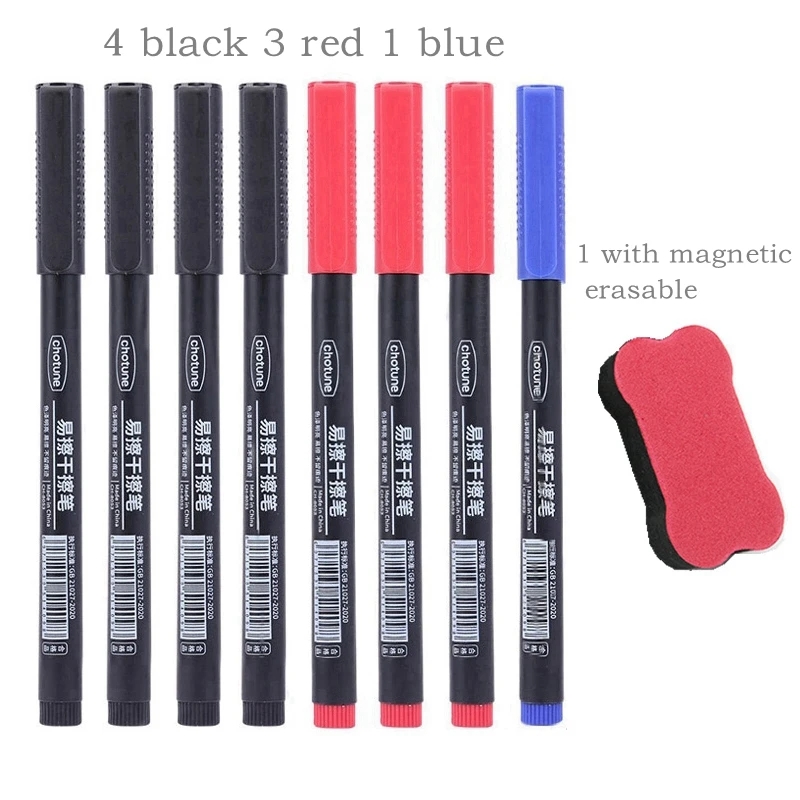 8pcs Erasable Whiteboard Pen 0 - Correction Pen Fine のレビューと価格