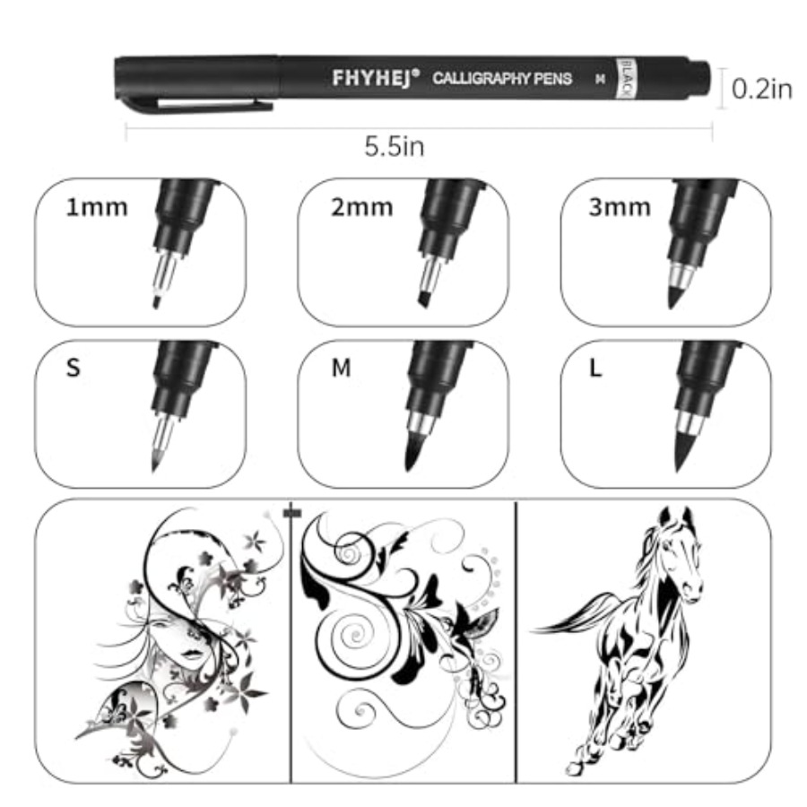 Calligraphy Pen, 6 Size Callig - Archive Box Set のレビューと価格