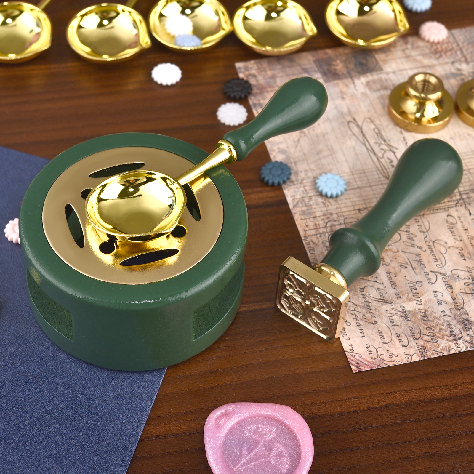 2/3Pcs Set Retro Sealing Wax F - Wax Seal Stamp Set のレビューと価格