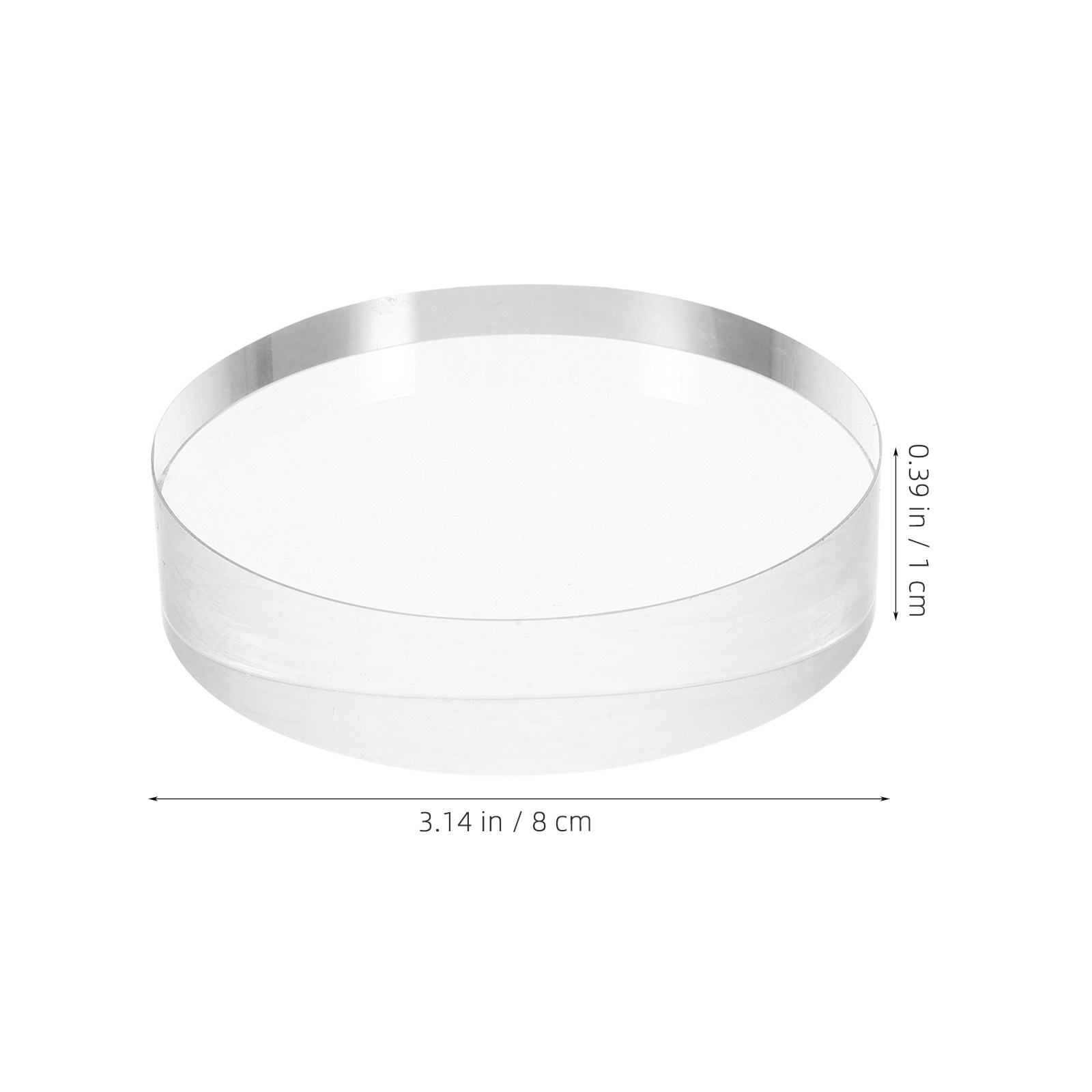 3.15 Inch Round Clear Crystal  - Book Weight Glass のレビューと価格