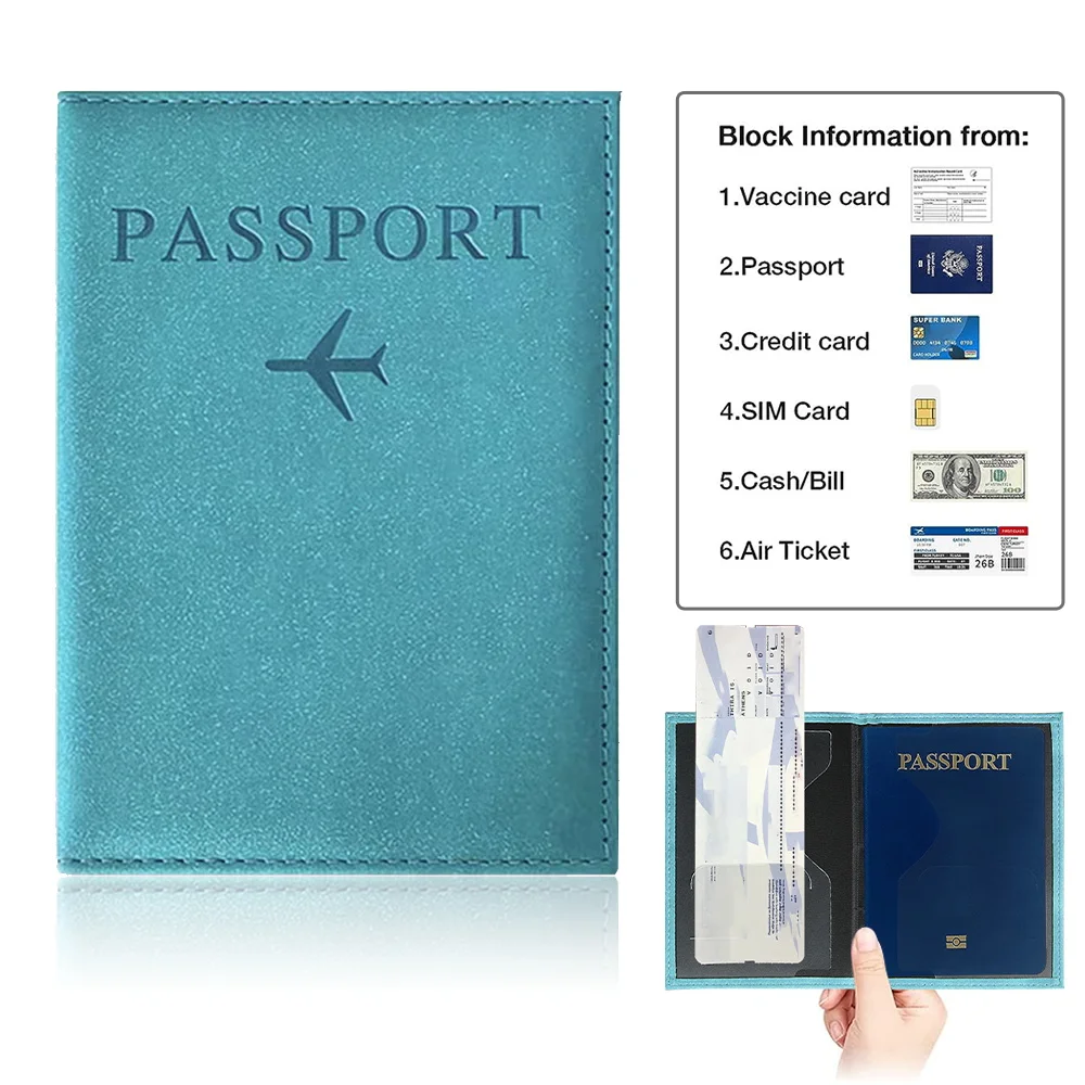 Passport Cover Blue Color Pu P - Index Card Holder のレビューと価格