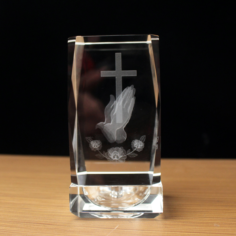 3D Laser Crystal Religious Cub - Paper Weight Crystal のレビューと価格