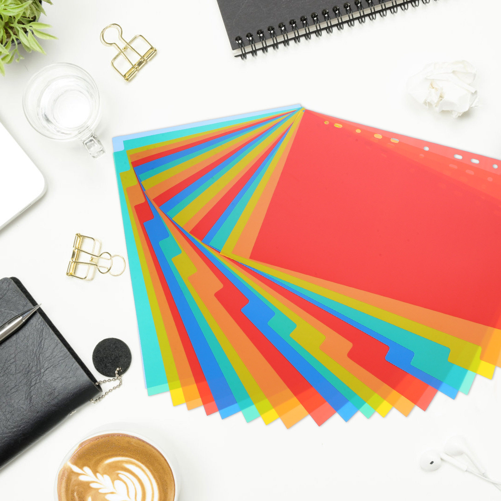 1Set Plastic Index Binder Divi - Tab Divider A4 のレビューと価格