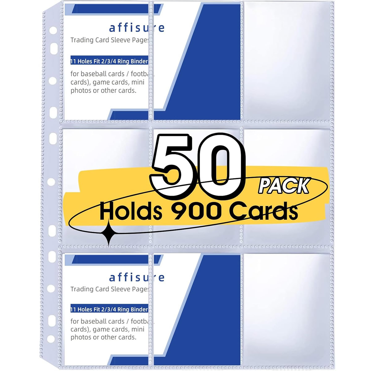 50 Pack 9 Pocket Card Sleeves  - Card Index Box のレビューと価格