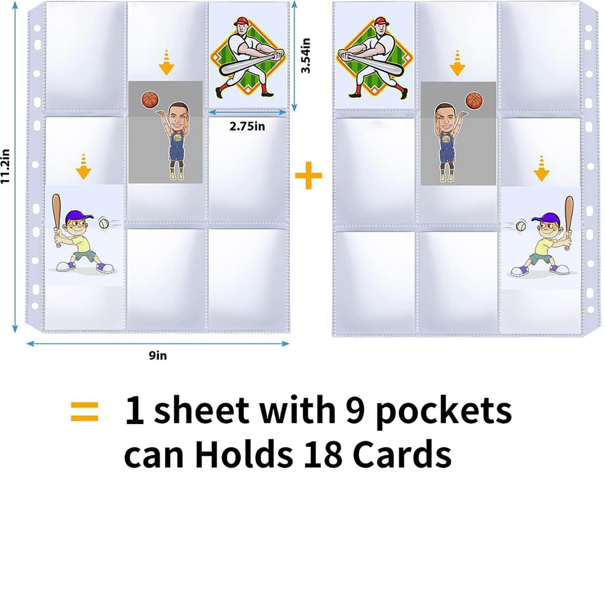 50 Pack 9 Pocket Card Sleeves  - Card Index Box のレビューと価格