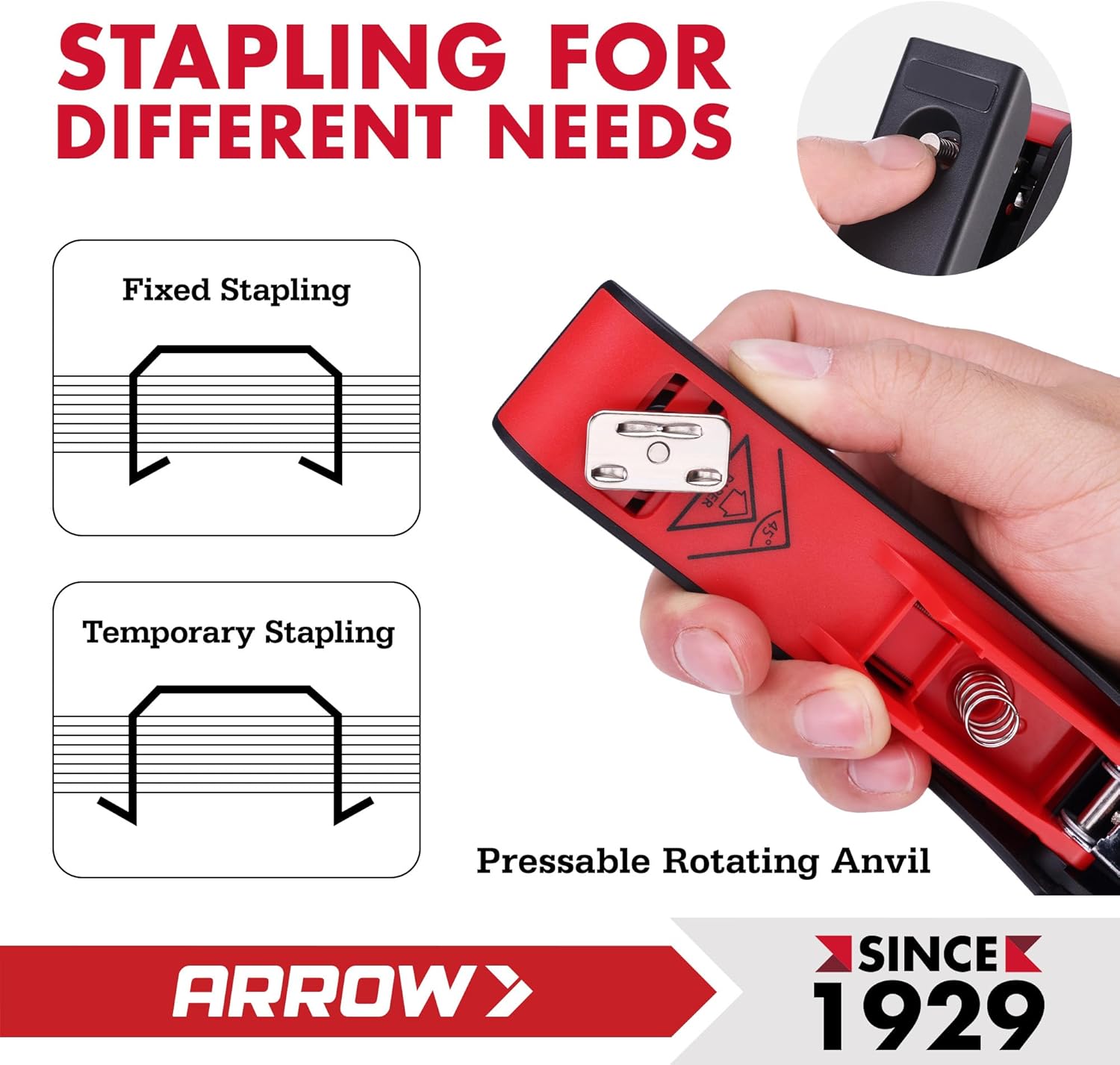Arrow Office Stapler Set, 25 S - Stapler Half Strip のレビューと価格