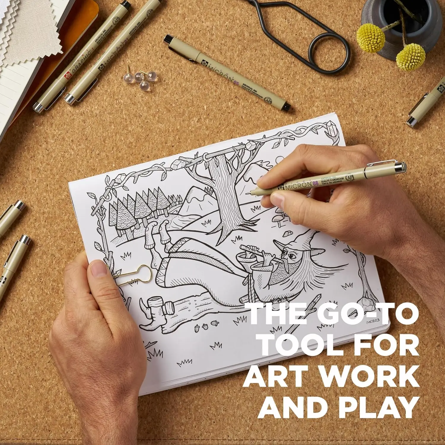 Fineliner Drawing Pens Set, 8  - Archive Box Set のレビューと価格