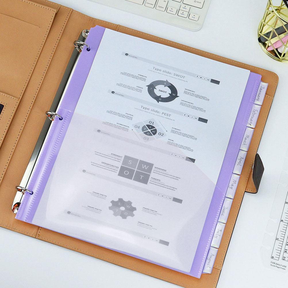 2Sets A4 Binder Dividers Plast - Tab Divider A4 のレビューと価格