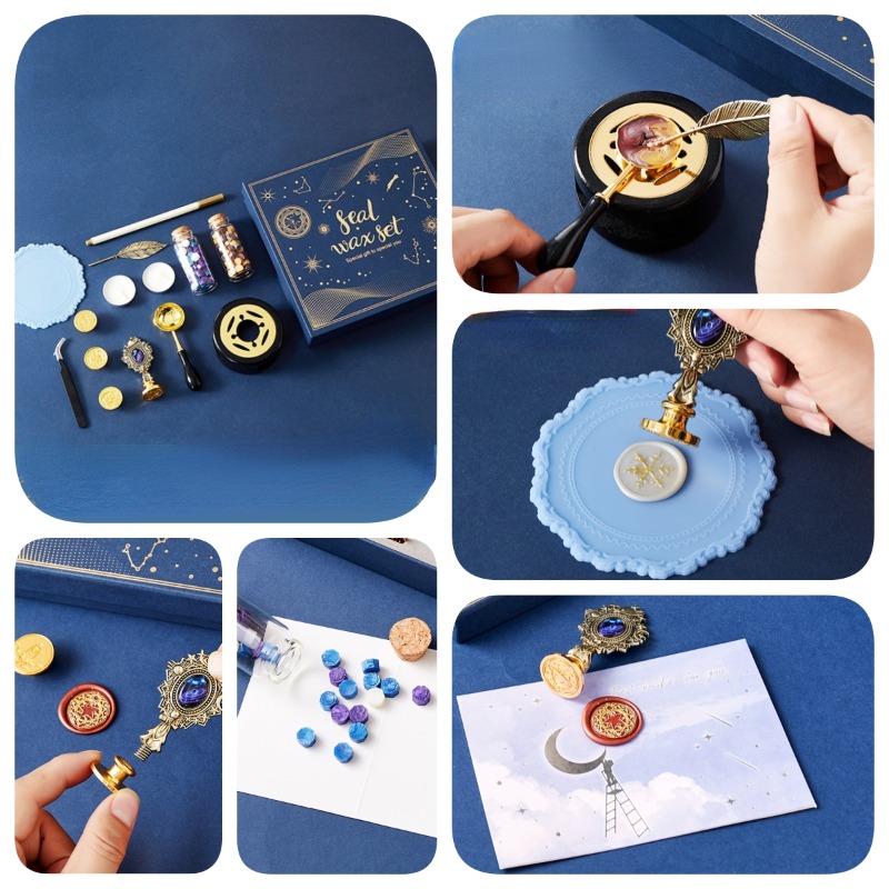 Starry Fire Lacquer Stamp Set  - Wax Seal Stamp Set のレビューと価格