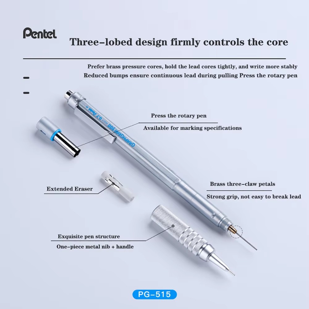 1pc Pentel Graphgear 500 Draft - Mechanical Pencil 0.3 のレビューと価格